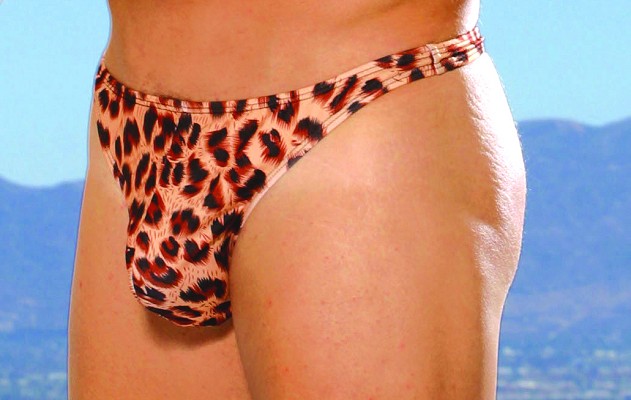 Men's Leopard Thong Leopard thong.  One size fits most