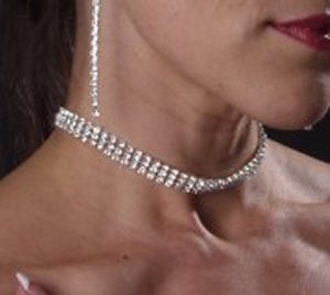 3 Row Flat Choker *NEW* NEW!! Rhinestone choker with 3 rows.