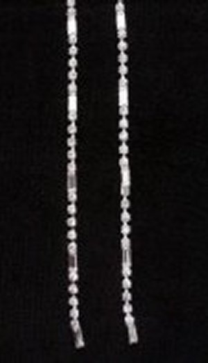 Single Row Dangle Earrings *NEW* NEW!! Rhinestone earrings with single row. Length of earring is 6 inches.