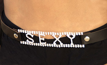 SEXY Belt with Leather Strap SEXY Belt with Leather Strap